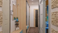 Panel ev fotoşəkilinin iki otaqlı mənzilində koridor dizaynı