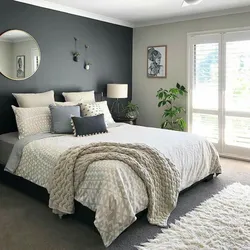 Colors Combined With Gray In The Bedroom Interior