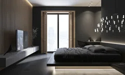 Bedroom Design Wallpaper In Dark Colors
