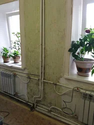 How to close a heating pipe in the kitchen photo