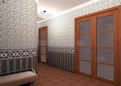 Design how to hang wallpaper in the hallway