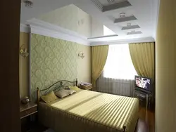 Інтэр'ер спальні з нізкімі столямі