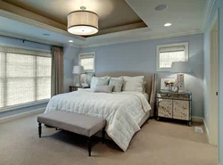 Bedroom Interior With Low Ceilings