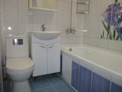 Combined bathroom paneling photo