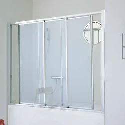 Sliding Glass Bath Curtain Photo