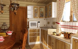 Small country house kitchen design
