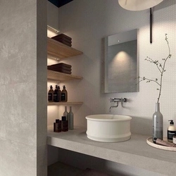 Microcement in the bathroom design