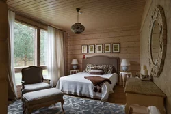 Design Of A Wooden House Made Of Timber Bedroom Photo