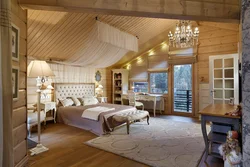 Дизайн деревянного дома из бруса спальня фото
