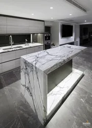 Marble style kitchen design