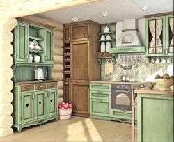 Provence Style In The Kitchen Interior Green