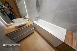 Дызайн ванны мармур дрэва бетон