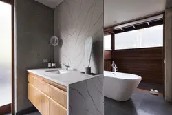 Ванна дизайны мәрмәр ағаш бетон