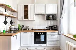 Дизайн белая кухня сканди
