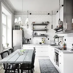 White scandi kitchen design