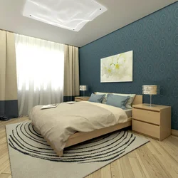 Bedroom design in a modern style inexpensively in an apartment