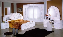 Фото белых спальных гарнитуров