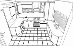 Kitchen interior diagram