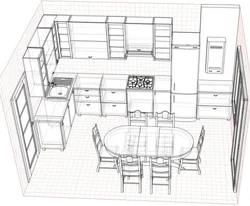 Kitchen interior diagram