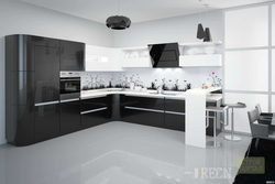 Black Apron For The Kitchen In The Kitchen Interior Photo