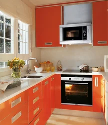 Built-in oven in the kitchen design photo
