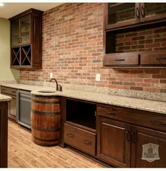 Brick kitchens with photos all