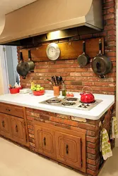 Brick kitchens with photos all