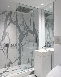 Bathroom And Toilet Made Of Marble Photo