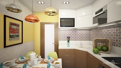 Kitchen Design 6 Meters With Refrigerator With Balcony
