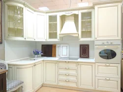 Corner kitchen set in a bright kitchen photo
