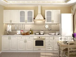 Кухонны гарнітур кутняй у светлую кухню фота