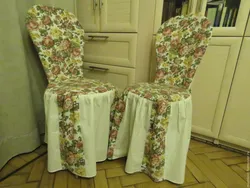 Sew chair covers for the kitchen photo