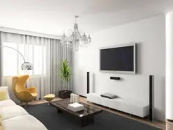 Minimalist interior in a small living room