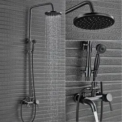 Faucet and shower for bathroom photo