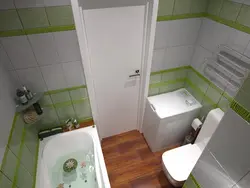 Toilet with bath in Khrushchev 3 sq m photo