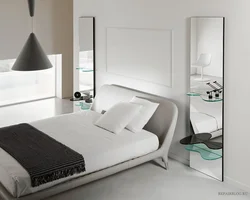 Bedroom Design With Mirror On The Wall