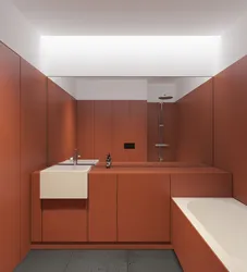 Терракотовая ванная комната фото