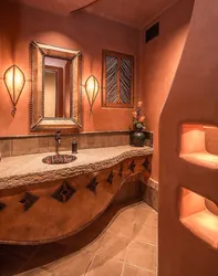 Terracotta bathroom photo