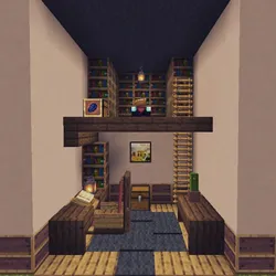 Minecraft living room design