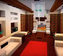 Minecraft living room design