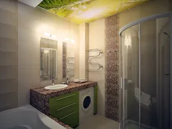 Bathroom design for a three-room apartment