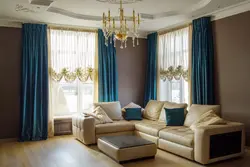 Curtain design for living room in modern style photo