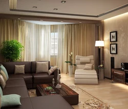 Design of a living room in a house inexpensively