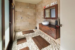 Bathroom wall and floor interior