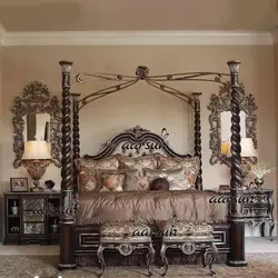 Кованый интерьер спальни