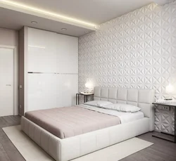 Bedroom Design With Wardrobe In Light Colors