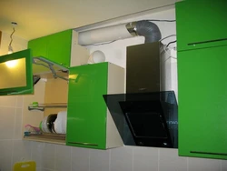 Kitchens with closed hood photo
