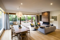 Rectangular Kitchen Living Room With Access To The Terrace Photo