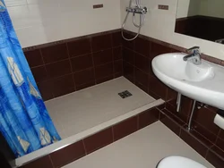 Дизайн маленькой ванны с поддоном