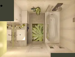 Дизайн ванной комнаты 3 на 3 метра фото